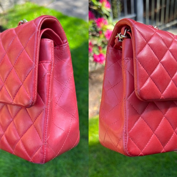 Authentic Chanel Classic Medium double flap in GHW - Picture 10 of 17